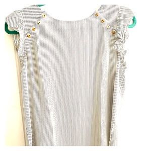 Loft striped sleeveless blouse